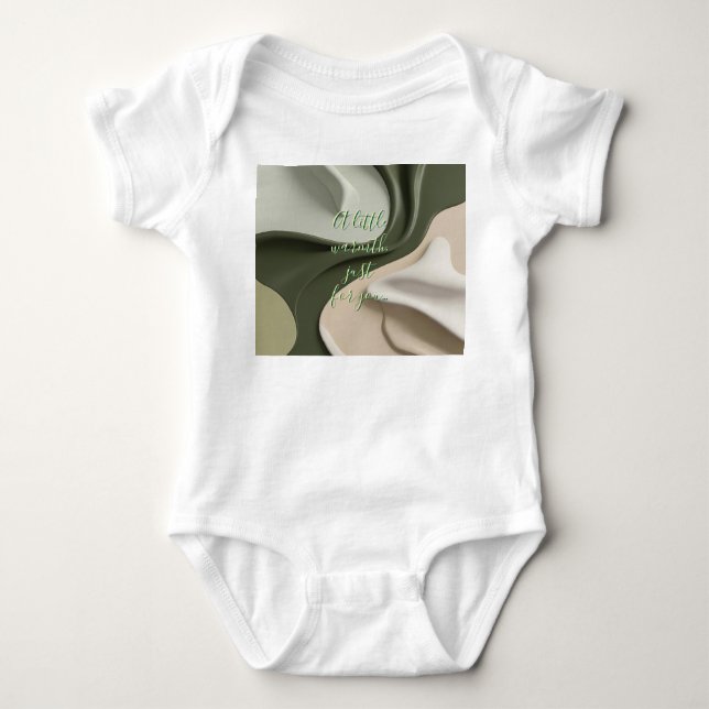 Baby Jersey Bodysuit in stilvoller Grafik Strampler (Vorderseite)
