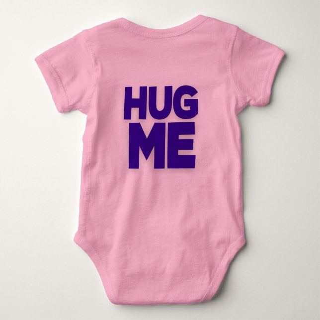 Baby Jersey Bodysuit lila umarmen Strampler (Rückseite)