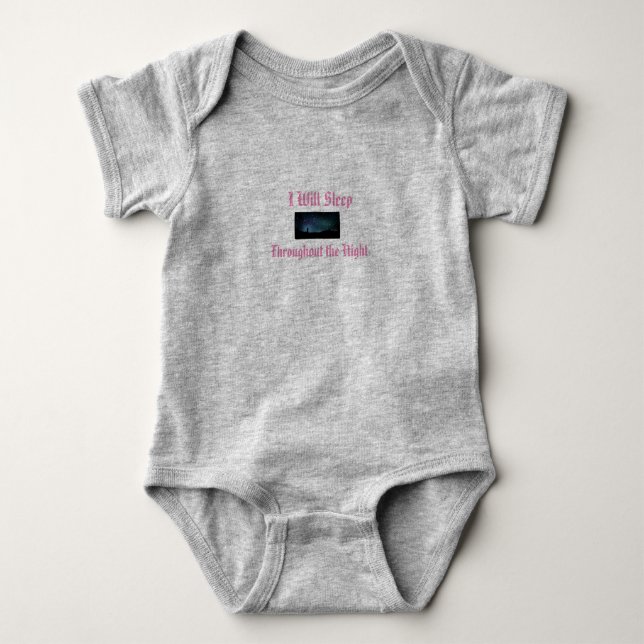 Baby Jersey Bodysuit mit Slogan Strampler (Vorderseite)