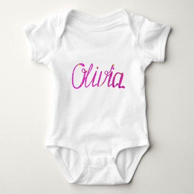 Baby Jersey Bodysuit Olivia Baby Strampler (Vorderseite)