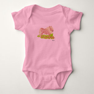 Baby Jersey Bodysuit: Pony's Day Out Strampler