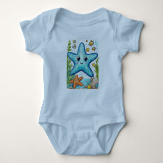 Baby Jersey Bodysuit Starfish Baby Strampler