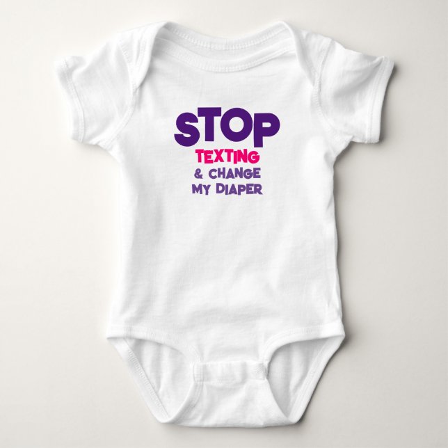 Baby Jersey Bodysuit Strampler (Vorderseite)