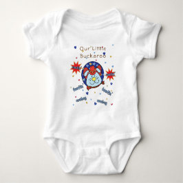 Baby Jersey Bodysuit "Tootin' Cowboy" Personalize Strampler