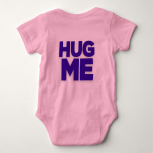 Baby Jersey Bodysuit umarme mich lila Strampler