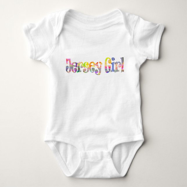 Baby Jersey Girl onsie Baby Strampler (Vorderseite)