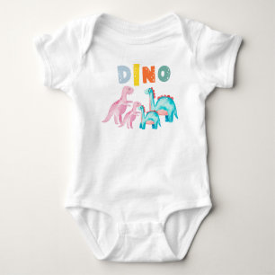 Baby-Jersy-Anzug mit bedrucktem Dinos Baby Strampler