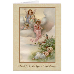 Baby-Jesus-Engels-katholisches Begräbnis danken