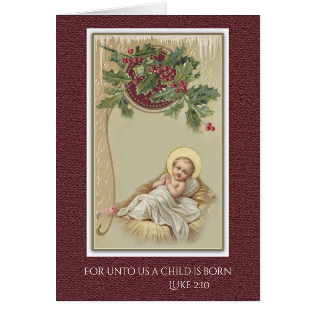 Baby Jesus im Krippen-Weihnachten mit Blumen (Vorne)