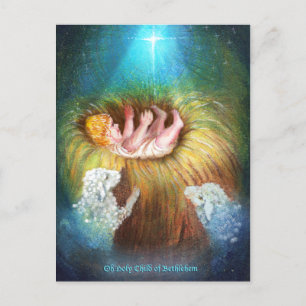 Baby Jesus in Gefahr Feiertagspostkarte