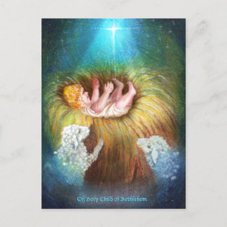 Baby Jesus in Gefahr Feiertagspostkarte