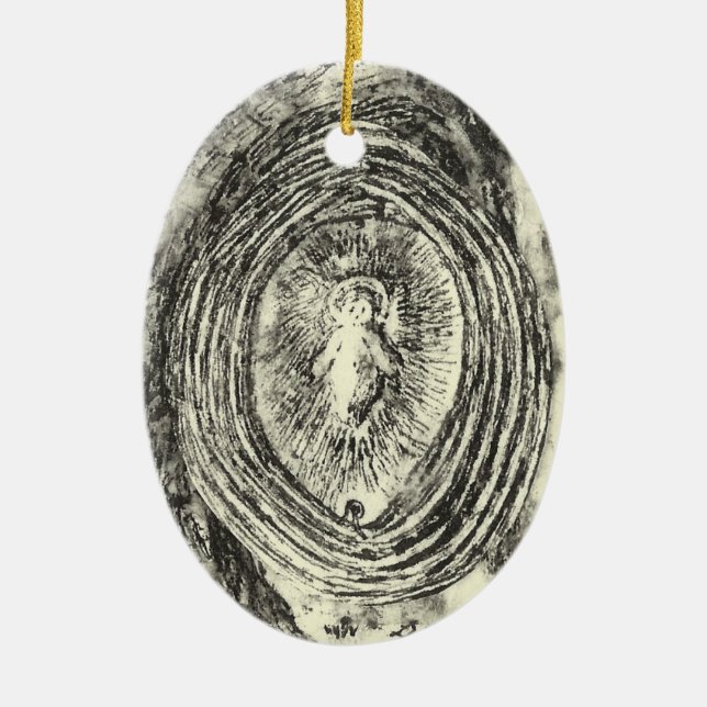 Baby Jesus Keramik Ornament (Vorne)