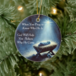 Baby Jesus Krippe Ornament