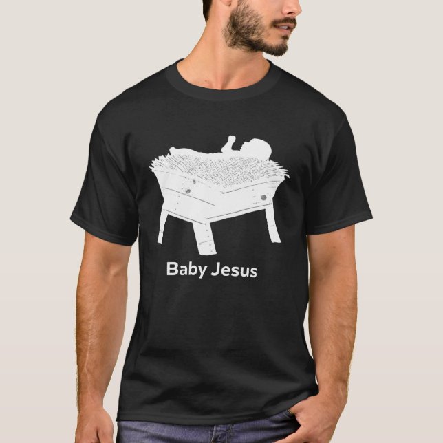 Baby Jesus Live Nativity Game Christmas Pageant T-Shirt (Vorderseite)