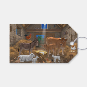 Baby Jesus Manger Heilige Nacht Weihnachtskrippe Geschenkanhänger