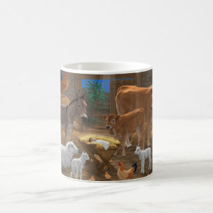 Baby Jesus Manger Heilige Nacht Weihnachtskrippe Kaffeetasse