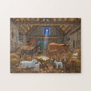 Baby Jesus Manger Heilige Nacht Weihnachtskrippe Puzzle