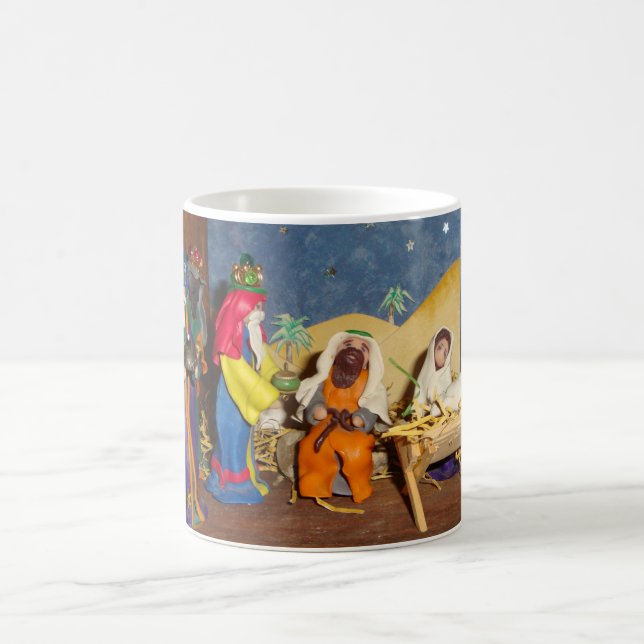 Baby Jesus Mary drei Könige Weihnachten Geburt Kaffeetasse (Mittel)
