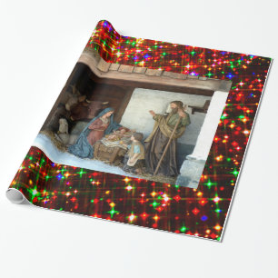 Baby Jesus, Mary und Joseph Nativity Geschenkpapier