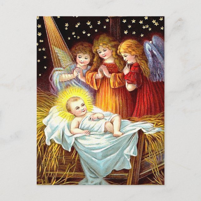 Baby Jesus Postkarte (Vorderseite)