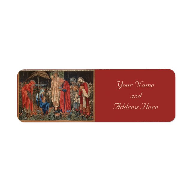 Baby Jesus Pre-Raphaelite Weihnachtsmarken (Vorne)
