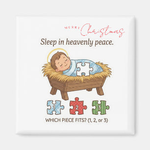 Baby-Jesus-Puzzlemuster-Spiel-Magnet Magnet
