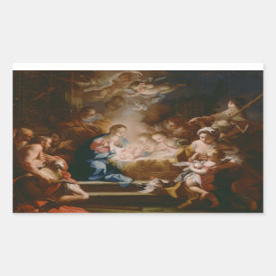 Baby Jesus Rechteckiger Aufkleber