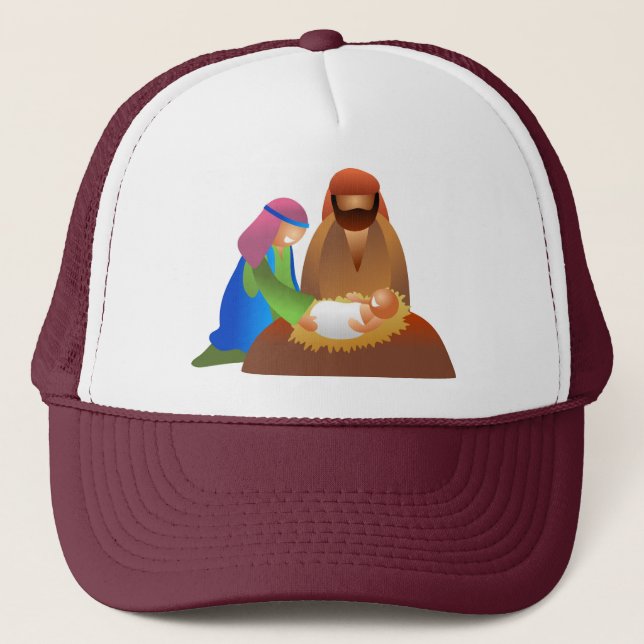Baby Jesus Truckerkappe (Vorderseite)
