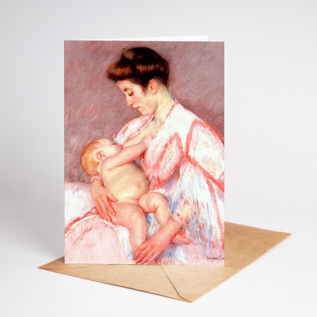 Baby John wird versorgt | Mary Cassatt Karte (Von Creator hochgeladen)