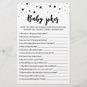 Baby Jokes Baby Shower Spiel mit Antworten