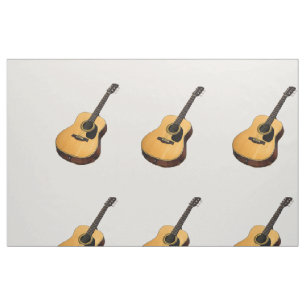 Baby-Junge Gitarre Graue Baumwollstoff  Stoff