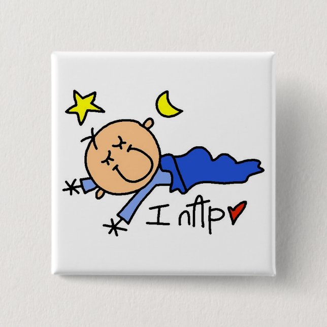 Baby-Junge-Ich-mache-ein-Nickerchen-Button Button (Vorderseite)