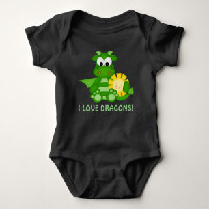 Baby-Junge-Liebe Dragons Bodysuit Baby Strampler