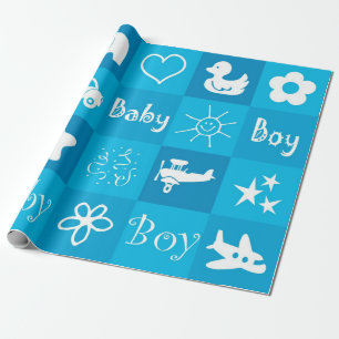 Baby Jungen Geschenkpapier