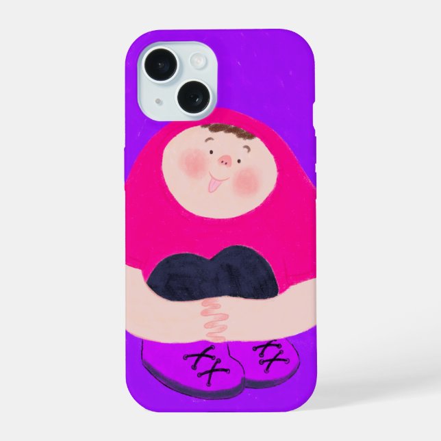 Baby Jungen iPhone 15 Hülle (Rückseite)