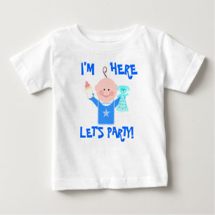 Baby-Jungen-Mitteilungs-/Ankunfts-T - Shirt