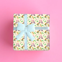 Baby Jungle Animals Golfing Baby Dusche Geschenkpapier Set