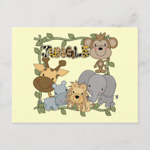 Baby Jungle Animals Tshirts und Geschenke Postkarte