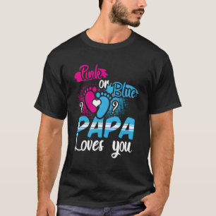 Baby K or Blue Papa Lieben Sie Vater Daddy Gender T-Shirt
