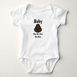 Baby kacken Emoji Strampler