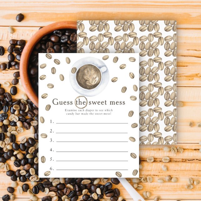 Baby Kaffee Babydusche Raten Sie das süße Schlamas (Von Creator hochgeladen)