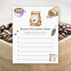 Baby Kaffee Babydusche Raten Sie das süße Schlamas