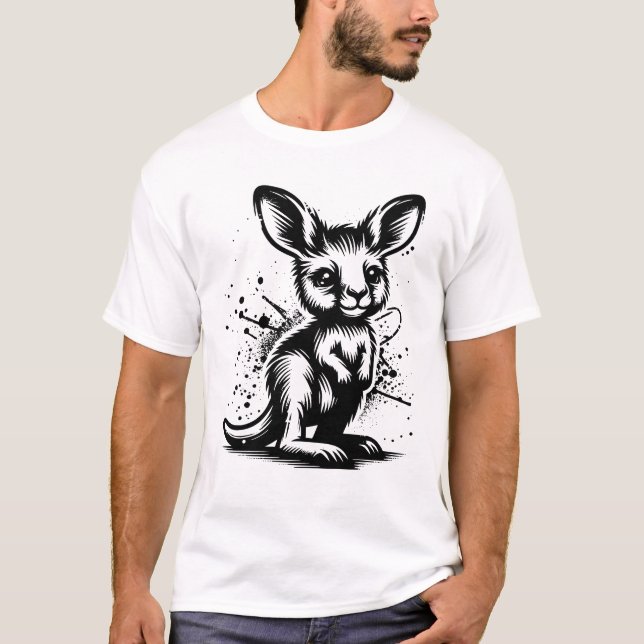 Baby-Känguru T-Shirt (Vorderseite)
