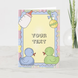 Baby-Karten-Dusche, Glückwunsch, danke, neues Baby Karte