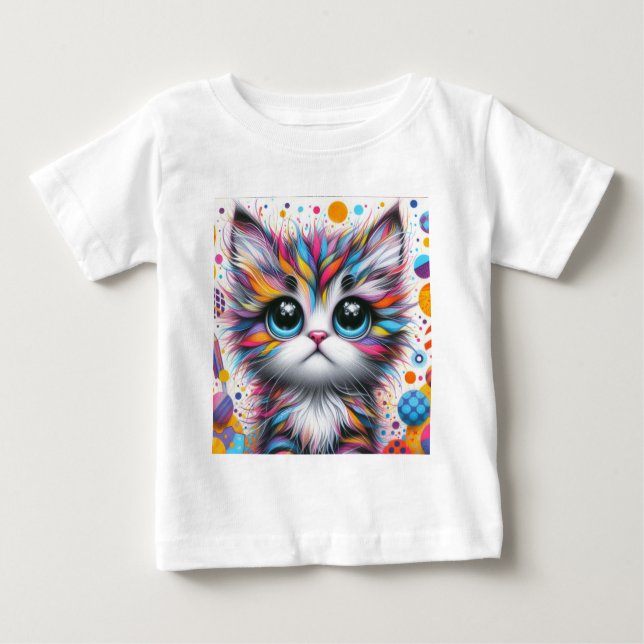 Baby-Katze 2 Baby T-shirt (Vorderseite)