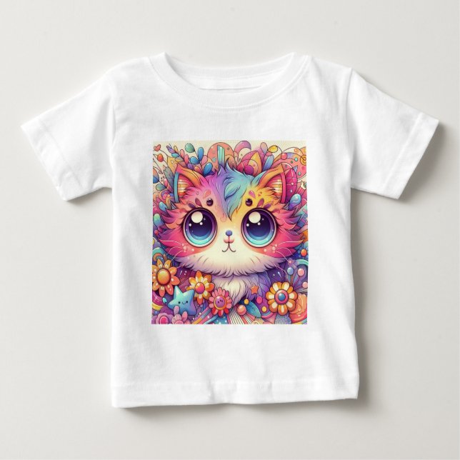 Baby-Katze 3 Baby T-shirt (Vorderseite)