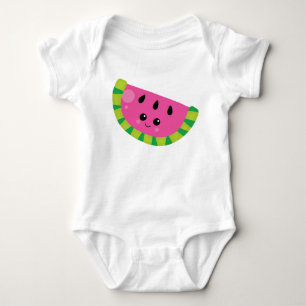 Baby Kawaii Watermelon Summer Fruit Grily Strampler