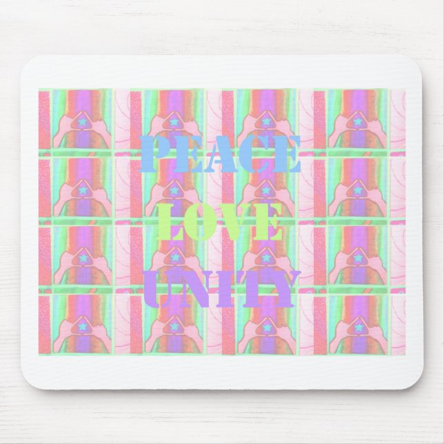 Baby Kids Peace Liebe Unity Hakuna Matata design.p Mousepad (Vorne)