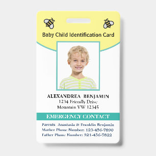 Baby-Kind-Foto-Name-ID-Ausweis Ausweis