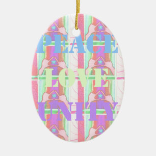 Baby Kinder  Frieden Liebe Einheit Hakuna Matata D Keramik Ornament